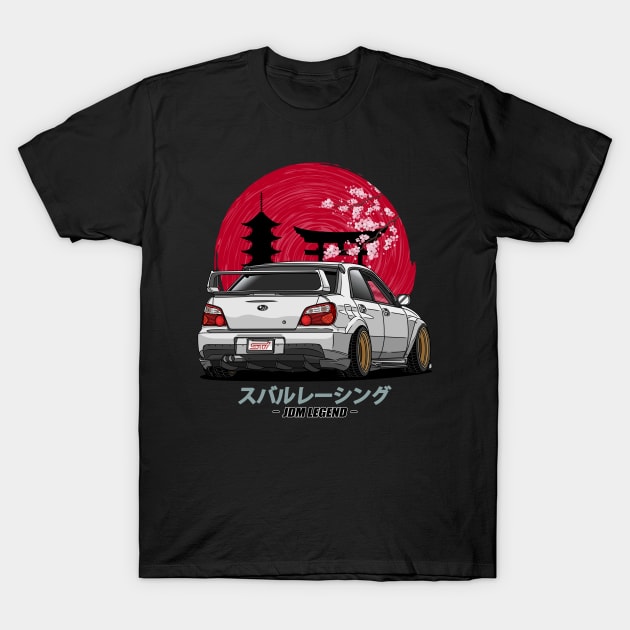 JDM Subie Impreza WRX  Bugeye 2000 T-Shirt by Guyvit